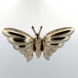 Estate Sterling Silver 925 Butterfly Brooch Pin TC-75 Mexico Vintage Jewelry 21.